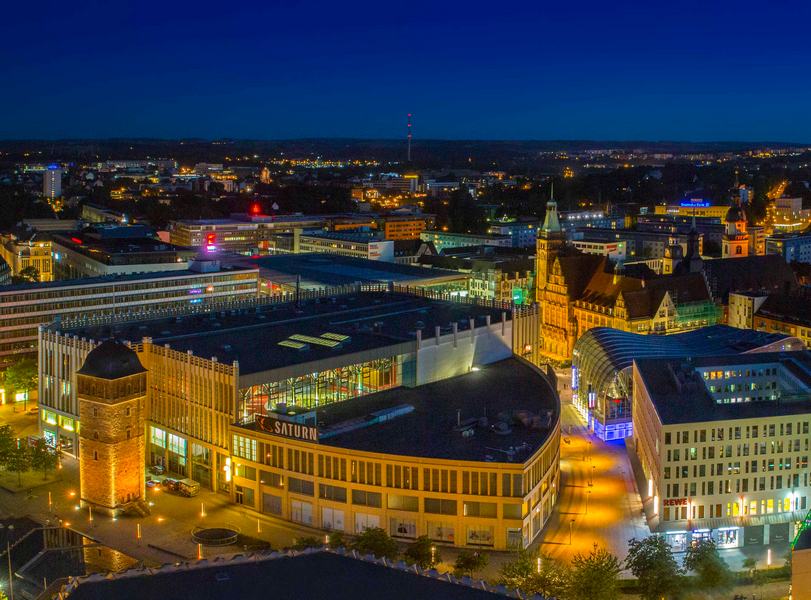 Chemnitz at night